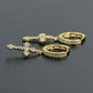 Statement Jewelry Knot Cross Drop Earrings for Women in Gold Color and Silver Color