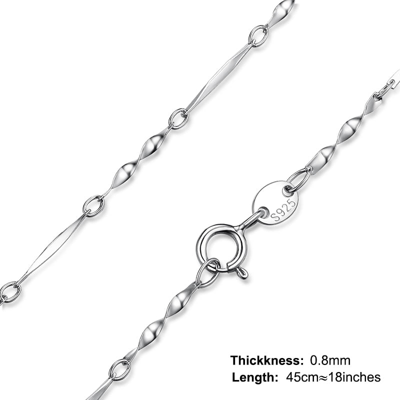 Fine Jewelry Star Chain Necklace for Women in 925 Sterling Silver