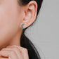 Sweet Jewelry Hollow Moon Stud Earrings For Women