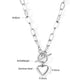 Fashion Jewelry Love Heart Pendant Necklace for Women in 925 Sterling Silver