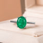 Romantic Jewelry Geometric OliveDrab Emerald Cut Cubic Zircon Cocktail Ring