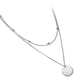 Fashion Jewelry Ring & Round Pendant Necklace for Women in 925 Sterling Silver