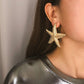 Animal Jewelry Cartoon Starfish Stud Earrings For Women in Gold Color and Silver Color