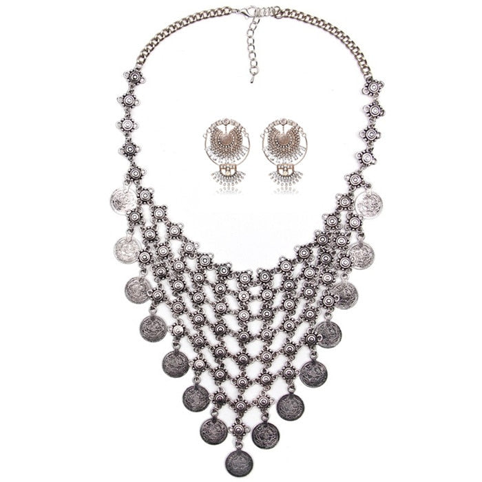 Bohemian Jewelry Statement Dress-up Necklace for Women as Party Accessories