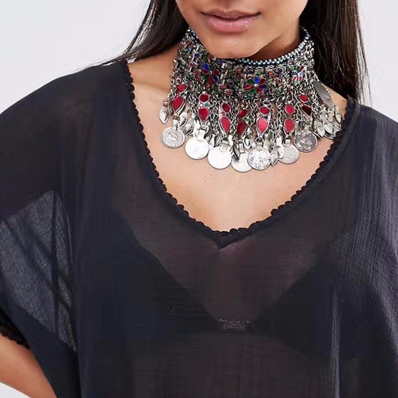 Bohemian Jewelry Statement Dress-up Necklace for Women as Party Accessories