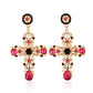 Stylish Jewelry Celtic Knot Cross Drop Earrings for Women in Gold Color and Silver Color