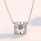 Fine Jewelry Heart Pendant Necklace for Women with Zircon in 925 Sterling Silver