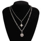 Fashion Jewelry Ring & Round Pendant Necklace for Women in 925 Sterling Silver