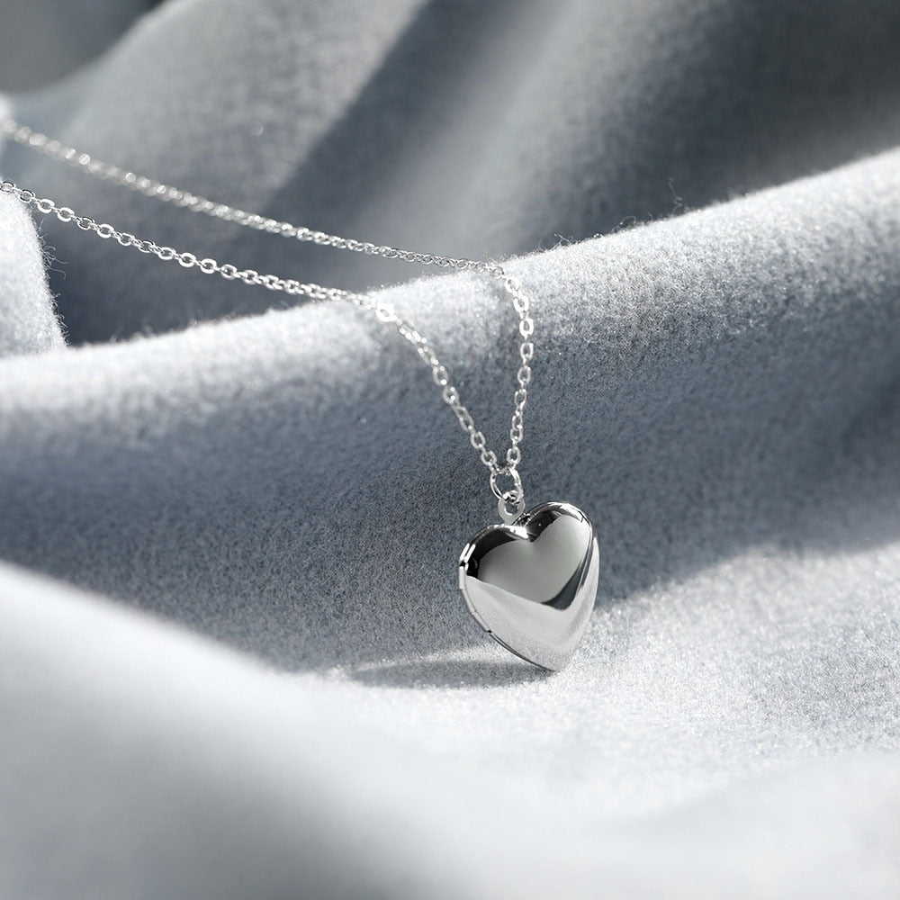 Fashion Jewelry Big Love Heart Necklace for Women in 925 Sterling Silver