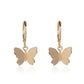 Luxury jewelry Simple Heart Drop Earrings for Women in Gold Color and Silver Color