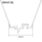 Fashion Jewelry Hollow Heart Beating Necklace for Women with Zircon in 925 Sterling Silver