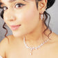 Wedding Jewelry Charm Large Water Drop Crystal Jewelry Set for Bridal
