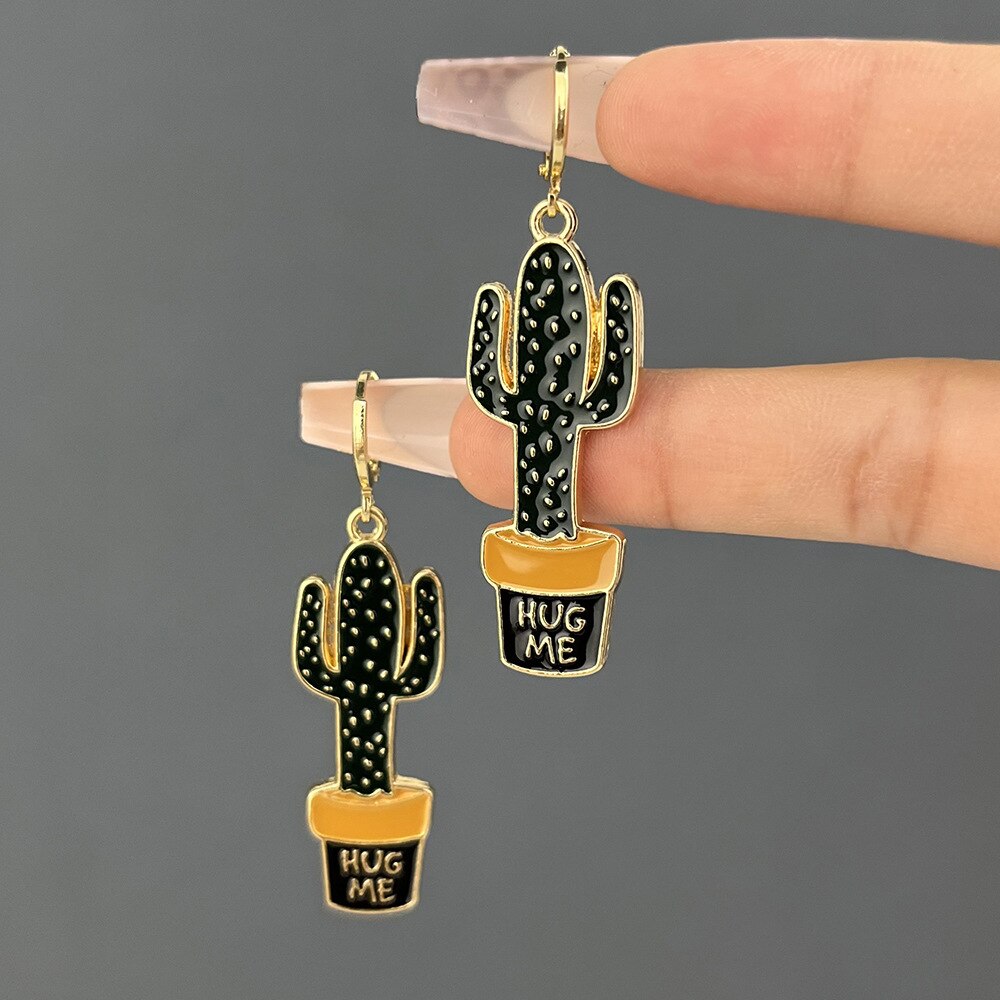 Stylish style Cactus Stud Earrings For Women