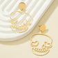 Trendy Jewelry Cartoon Skull Stud Earrings For Women in Gold Color