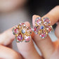 Sweet Jewelry Snow Stud Earrings For Women in Gold Color and Silver Color