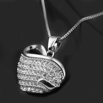 Fashion Jewelry Micro Pave Love Heart Jewelry Set for Bridal Statement Accessories