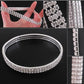 Wedding Jewelry 1/2/3/4/5 Rows Bling Wristband Bracelets for Women with Rhinestone