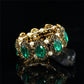 Wedding Jewelry Vintage Green Oval Cut Crystal Jewelry Set for Bridal