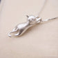 Fashion Jewelry Cats Pendants Necklaces in  925 Sterling Silver
