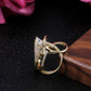 Trendy Jewelry Irregular Magical Witch Ring for Women with  Zircon in Gold Color