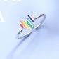 Fashion Jewelry Colorful Rainbow Jewelry Set for Her in 925 Sterling Silver
