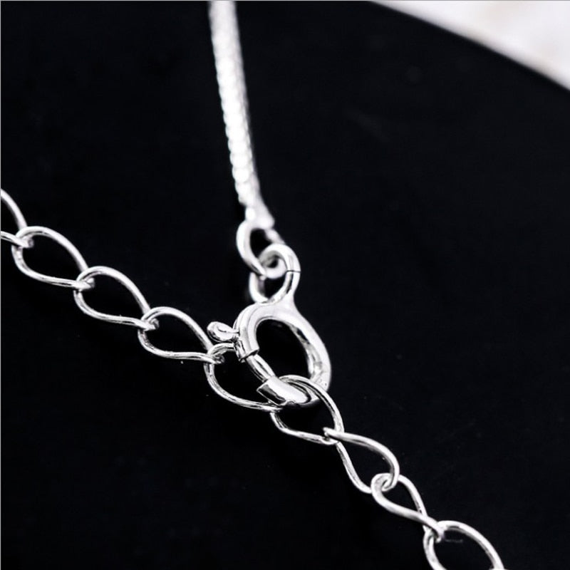 Fashion Jewelry Moon Cat Necklace for Women in 925 Sterling Silver