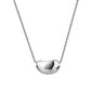 Trendy Jewelry Simple Geometric Pendant Necklace for Women in 925 Sterling Silver