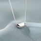 Trendy Jewelry Simple Geometric Pendant Necklace for Women in 925 Sterling Silver