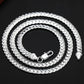 Hip Hop Long Link Chain Necklace Jewelry for Men in Gold Color and Silver