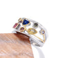Trendy Jewelry Hollow Out Assorted Color Rings for Women in 925 Sterling Silver