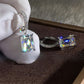 Luxury Jewelry Baguette Cut Zircon Drop Earrings for Women in Silver Color