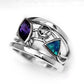 Statement Jewelry Hollow Multi-Color Unique Design Cubic Zircon Fashion Ring