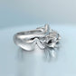 Animal Jewelry Cute Fortune Cat Opening Rings for Women in Silver Color