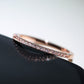 Fashion Jewelry Minimalist Thin Band Rings for Women with Zircon in Silver Color