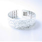 Vintage Jewelry Sutra Cuff Bangle Bracelet for Women in 925 Sterling Silver