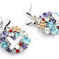 Bohemian Jewelry Romantic Multi-Color Butterfly Austrian Crystal Jewelry Set for Women