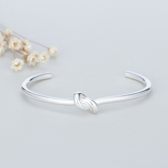 Fashion Jewelry Open Cuff Bangle Bracelet for Women in 925 Sterling Silver