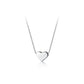 Fashion Jewelry Love Heart Pendants Necklace for Women in 925 Sterling Silver