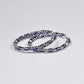 Fashion Jewelry Blue Circle Hoop Earrings for Women with Zircon in Gold Color