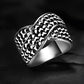 Vintage Jewelry Micro Pave Multilayer Rings For Women with Black Zircon