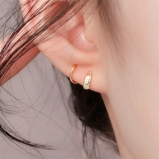 Trendy Jewelry Simple Stylish S Shape Earrings for Women in Silver Color