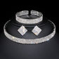 Wedding Jewelry Classic Crystal Jewelry Set for Bride with Shining Crystal