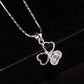 Fashion Jewelry Simple Cubic Zirconia Pendant Necklace for Women in Silver Color