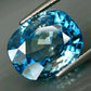 Trendy Jewelry Two Tone SkyBlue Oval Cut Cubic Zircon Cocktail Ring for Women