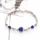 Fashion Jewelry Romantic Blue Heart Cut Crystal Bracelet for Women
