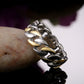 Hip Hop Jewelry Metallic Chain Puzzle Ring for Women in 925 Sterling Silver