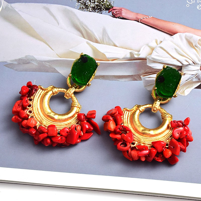 Simple Chic Jewelry Earrings for Women and Girls Best Gift, Bohemian Style  Handmade Rattan Rice Beads Geometric Drop Earrings Ladies Jewelry :  Amazon.in: Jewellery