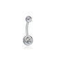 Body Jewelry Belly Button Rings for Women with Zircon in Gold Color and Silver Color