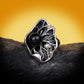 Chinese Jewelry Black Lotus Leaf and Pearl Enamel Ring for Women in Color 925 Silver