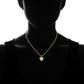 Hip Hop Jewelry Micro Pave Heart Pendant Necklace for Women with Zircon in Gold Color